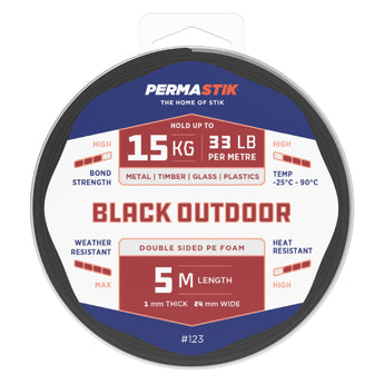 Outdoor Mounting Tape | 5m x 24mm | 15kg/m Hold - Perma Products Shop - Permastik