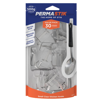 Kitchen Hooks - S / 30 Pack | 500g Hold - Perma Products Shop - Permastik