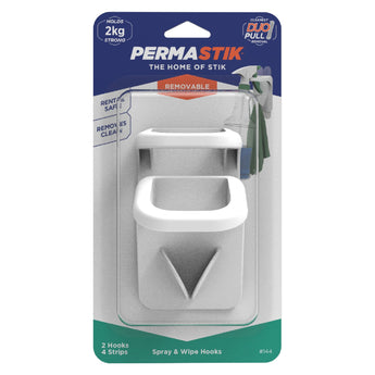 Spray & Wipe Hooks | 2kg Hold - Perma Products Shop - Permastik