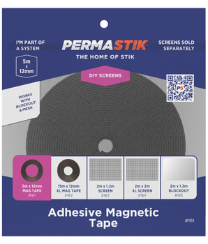 Adhesive Magnetic Tape | 5m x 12mm - Permastik - Insect Screens - Window Flyscreen Kits - Default Title - Perma Products Shop