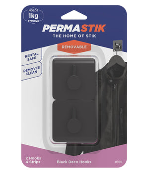 Deco Hooks | Black - Perma Products Shop - Permastik