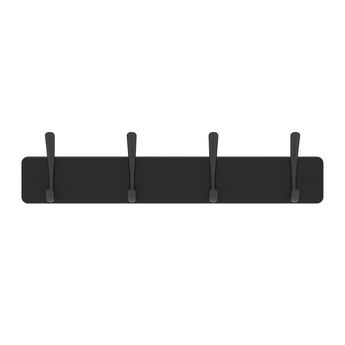 Hat & Coat Rack | Black Board - 4 Black Hooks - Perma Products Shop - Mode