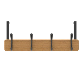 Over Door Hook | Bamboo Board - 4 Black Hooks - Perma Products Shop - Mode
