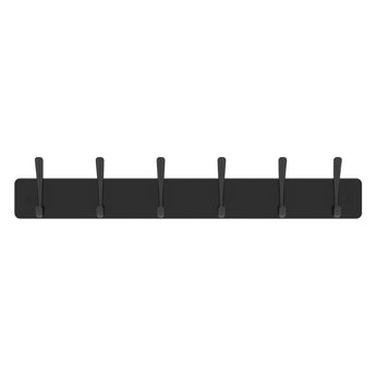 Hat & Coat Rack | Black Board - 6 Black Hooks - Perma Products Shop - Mode