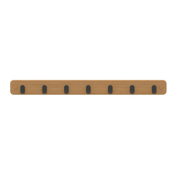 Key Rack | Bamboo Board - 7 Black Hooks - Perma Products Shop - Mode