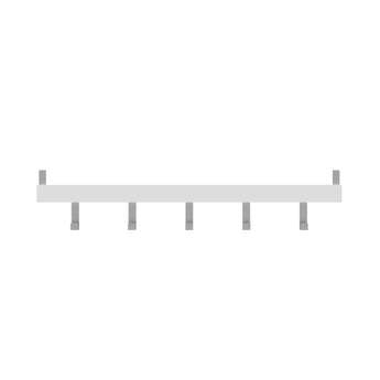 Over Door Hook | White Board - 5 Chrome Hooks - Perma Products Shop - Mode