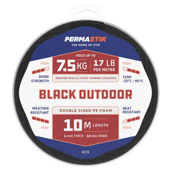 Outdoor Mounting Tape | 10m x 12mm | 7.5kg/m Hold - Perma Products Shop - Permastik
