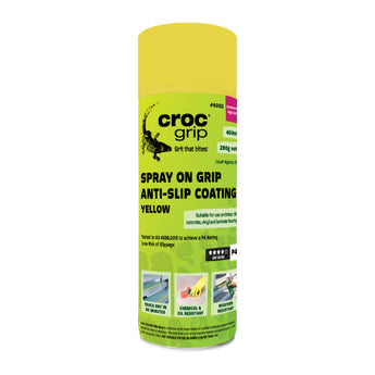 Anti-slip Coating Spray - Croc Grip - Commercial High Grit - Yellow - Perma Products Shop