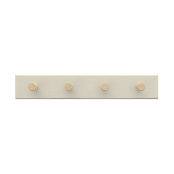Key Rack | Textured Stone Beige Board - 4 Timber Hooks - Perma Products Shop - Mode