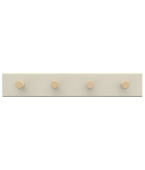 Key Rack | Textured Stone Beige Board - 4 Timber Hooks - Perma Products Shop - Mode