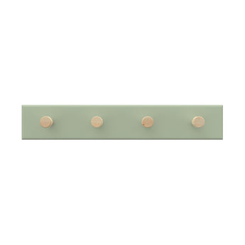 Key Rack | Textured Olive Green Board - 4 Timber Hooks - Perma Products Shop - Mode