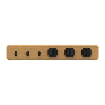 Hook Rack | Bamboo Board - 3 Hooks 3 Grips - Perma Products Shop - Mode