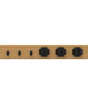 Hook Rack | Bamboo Board - 3 Hooks 3 Grips - Perma Products Shop - Mode