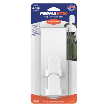 Utility Hooks - Heavy Duty | 4.5kg Hold - Perma Products Shop - Permastik