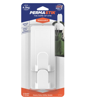 Utility Hooks - Heavy Duty | 4.5kg Hold - Perma Products Shop - Permastik