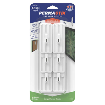 Picture Hooks - L | 1.5kg Hold - Perma Products Shop - Permastik