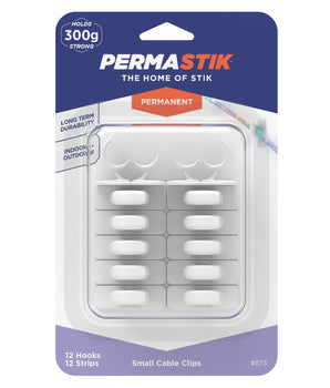 Adhesive Cable Clips | Permanent - S | 300g Hold - Perma Products Shop - Permastik