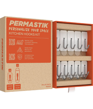 Kitchen Hooks - 15 Mixed Pack | White - Perma Products Shop - Permastik